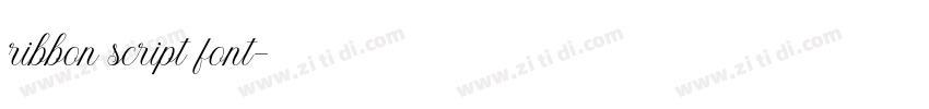 ribbon script font字体转换